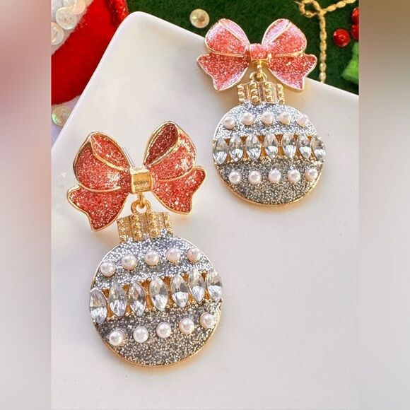 New! Baublebar Crystal Ornaments Earrings - Picture 1 of 10